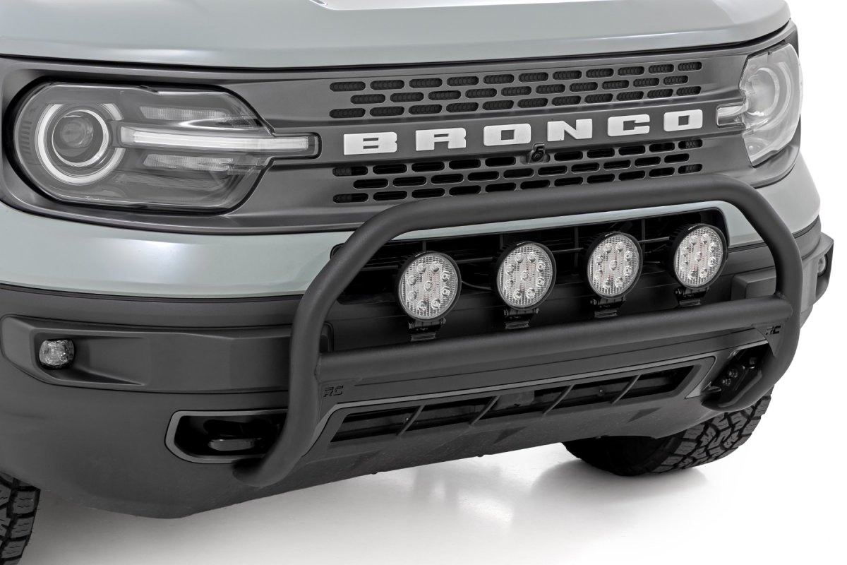 Ford Bronco Sport Nudge Bar - Front - Rough Country - Spectrum Series LED - Black - '21-'24